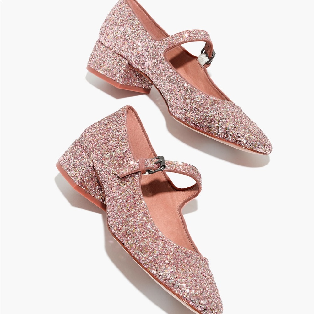 Sold Madewell The Delilah Mary Jane in Glitter